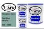 Preview: Mercedes-Benz, Teal Blue Metallic, 888 / 6888: 1L Lackdose + 1L Klarlack + 500ml Härter - Set, von ATW Autoteile West.